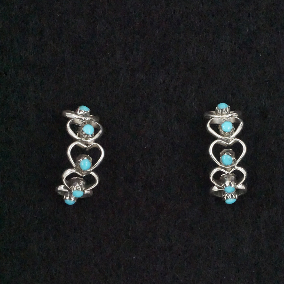 Dorothy Natachu Turquoise & Sterling Silver Earrings