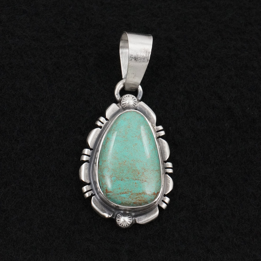 Thomas Francisco Turquoise & Sterling Silver Pendant