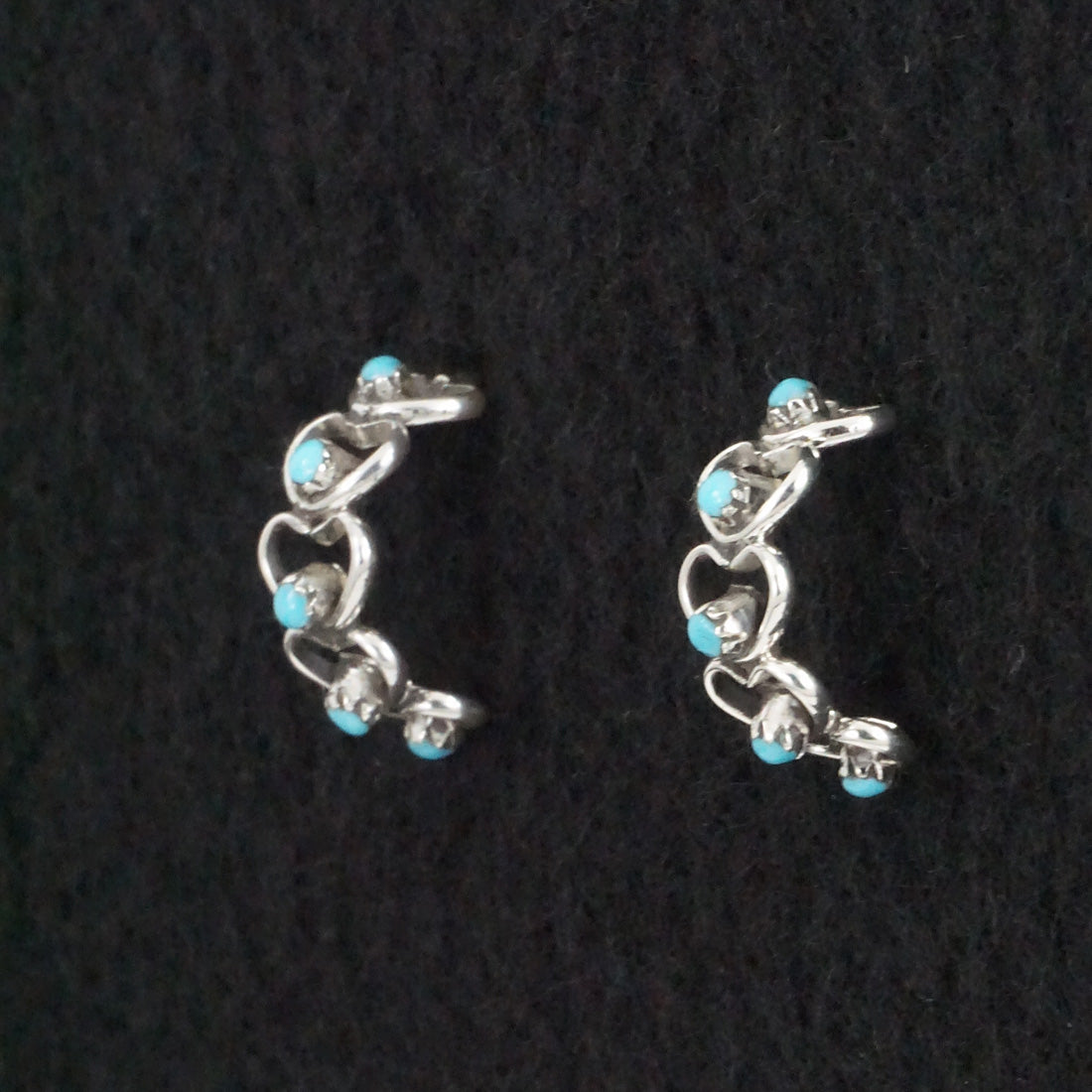 Dorothy Natachu Turquoise & Sterling Silver Earrings