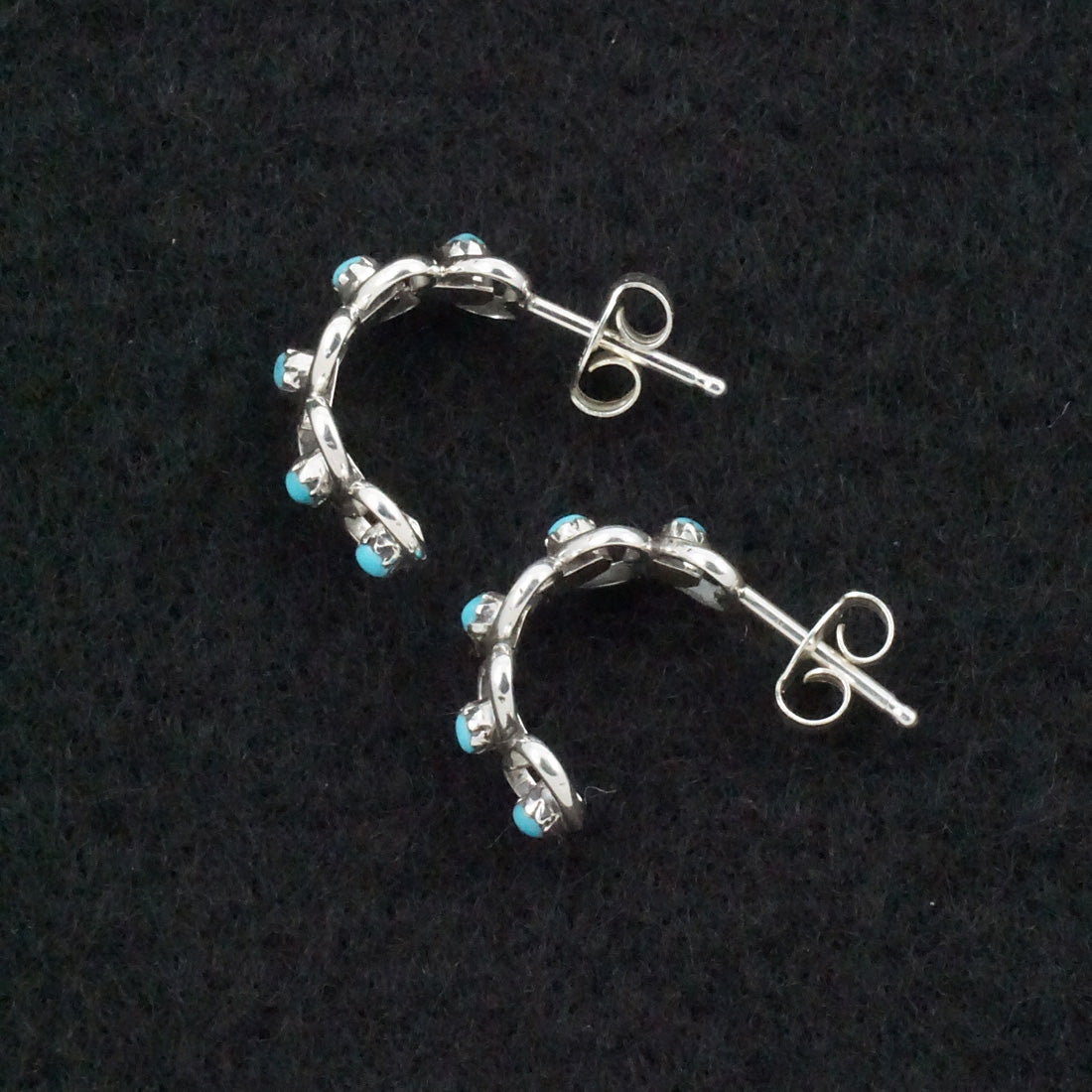 Dorothy Natachu Turquoise & Sterling Silver Earrings