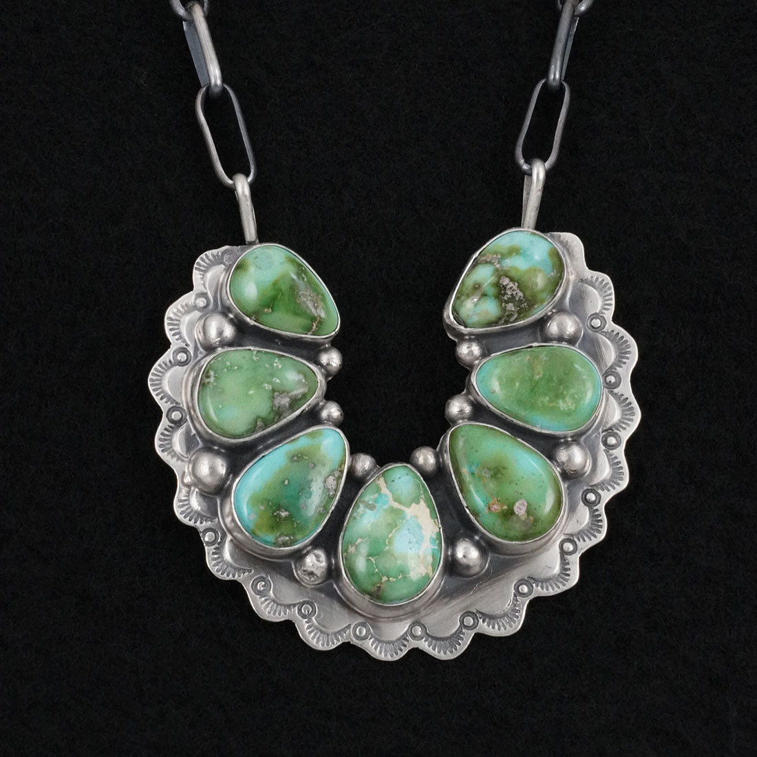 Bobby Johnson Turquoise & Sterling Silver Necklace