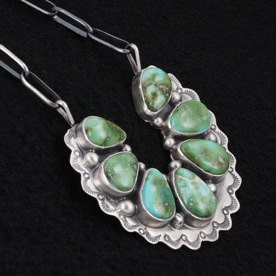 Bobby Johnson Turquoise & Sterling Silver Necklace