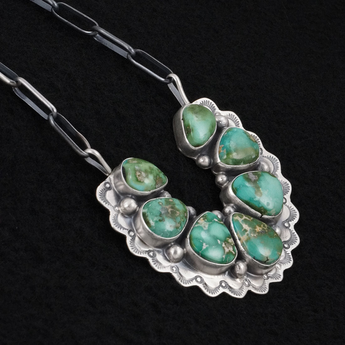 Bobby Johnson Turquoise & Sterling Silver Necklace