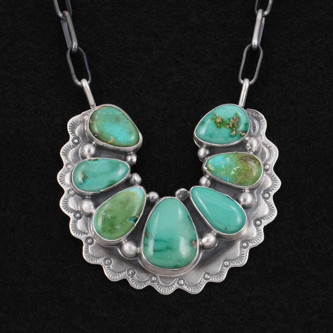 Bobby Johnson Turquoise & Sterling Silver Necklace
