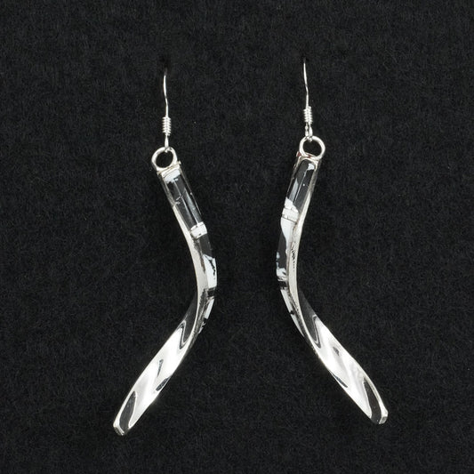 Terrance Panteah White Buffalo & Sterling Silver Earrings