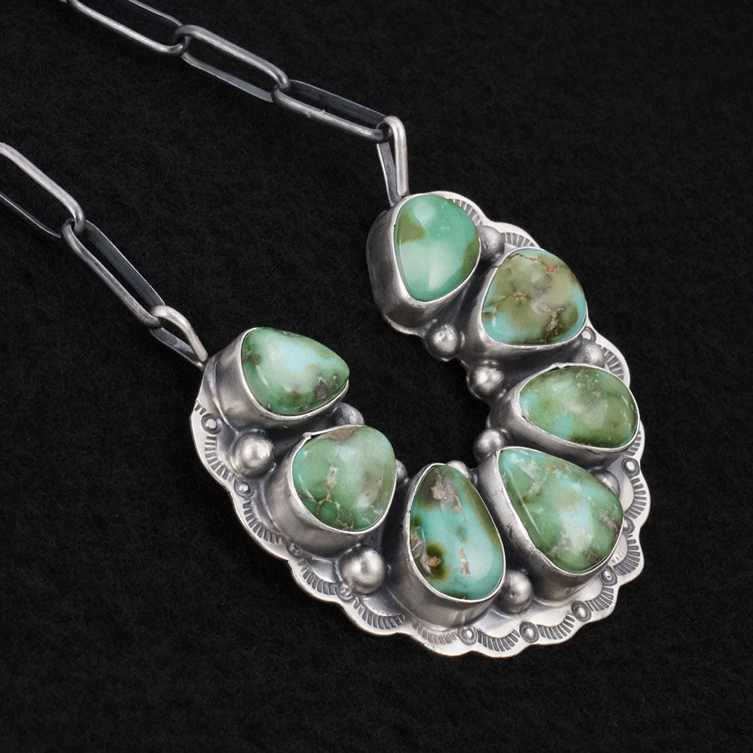 Bobby Johnson Turquoise & Sterling Silver Necklace