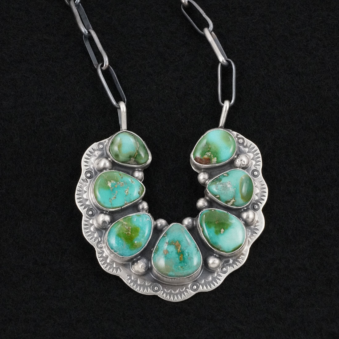Bobby Johnson Turquoise & Sterling Silver Necklace