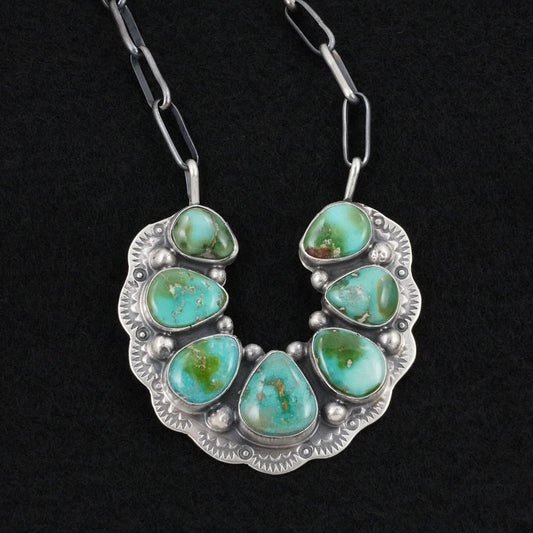 Bobby Johnson Turquoise & Sterling Silver Necklace