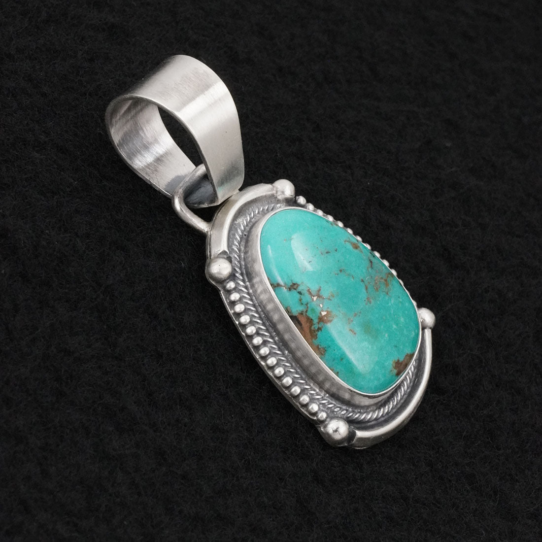 Bobby Johnson Turquoise & Sterling Silver Pendant