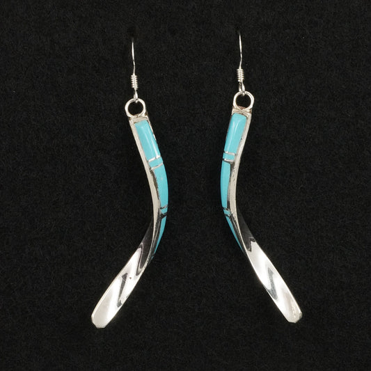 Terrance Panteah Turquoise & Sterling Silver Earrings