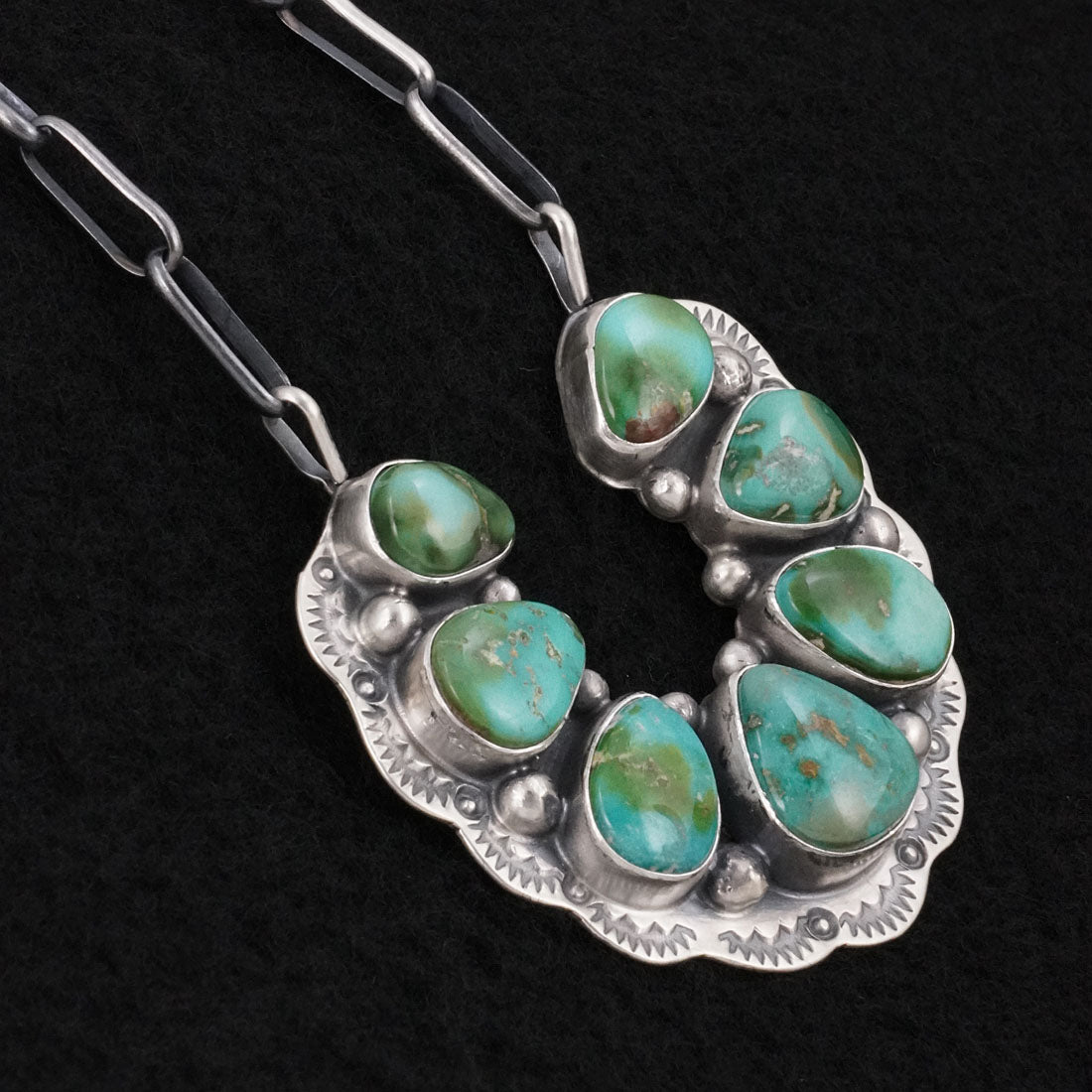 Bobby Johnson Turquoise & Sterling Silver Necklace