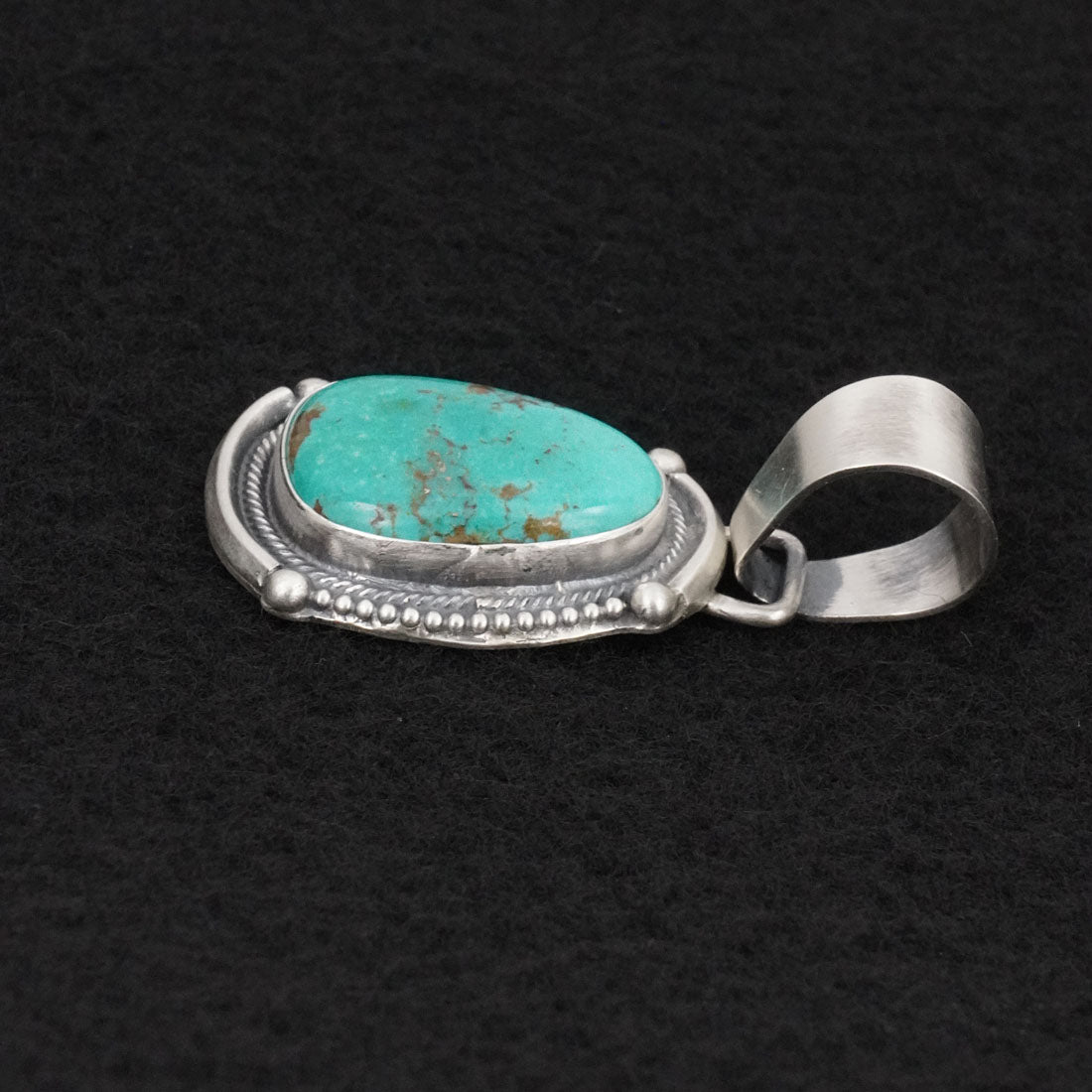 Bobby Johnson Turquoise & Sterling Silver Pendant