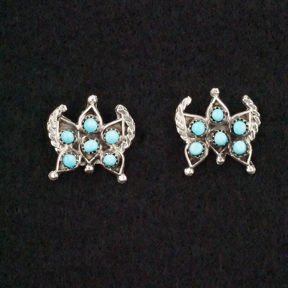 Wayne Johnson Turquoise & Sterling Silver Earrings