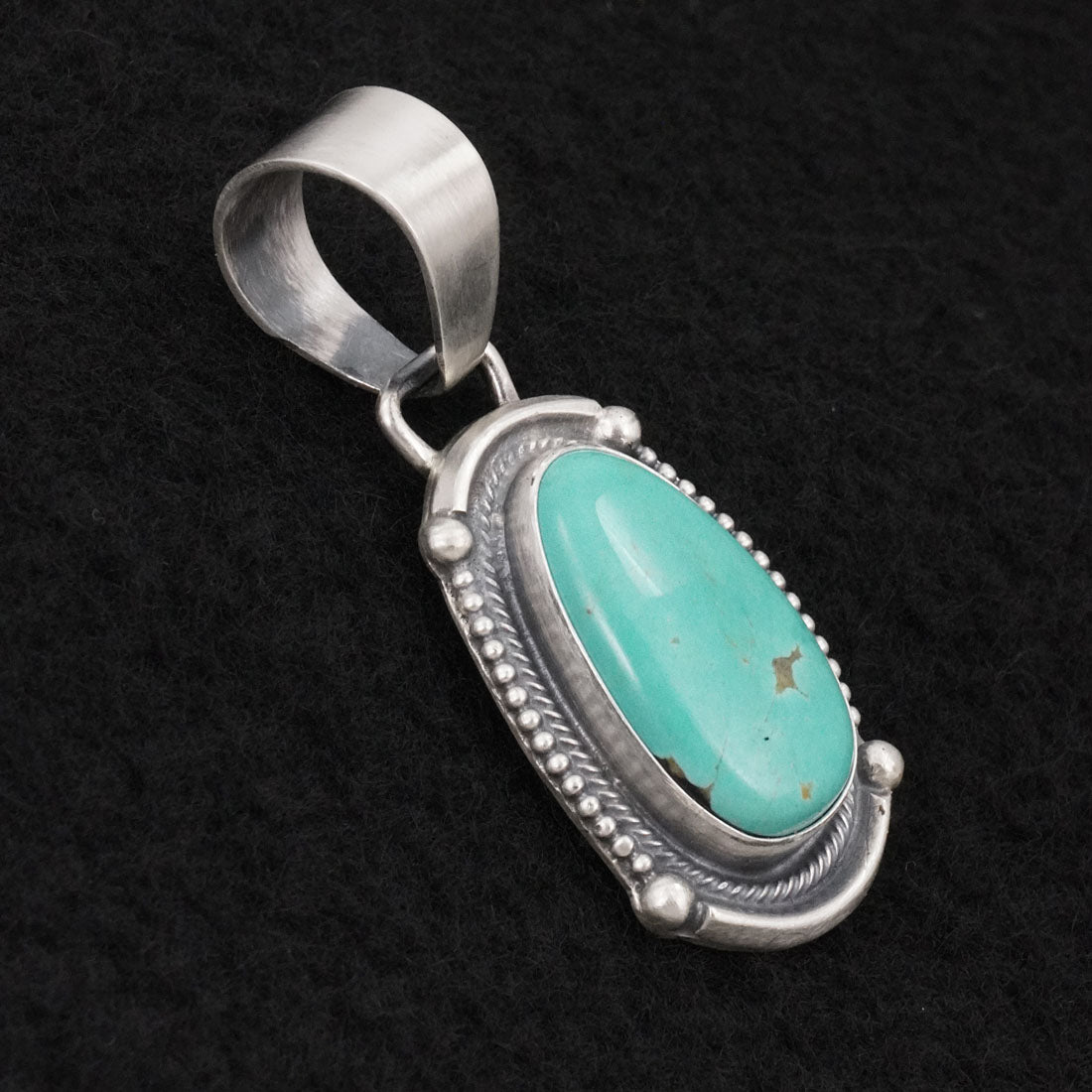 Bobby Johnson Turquoise & Sterling Silver Pendant