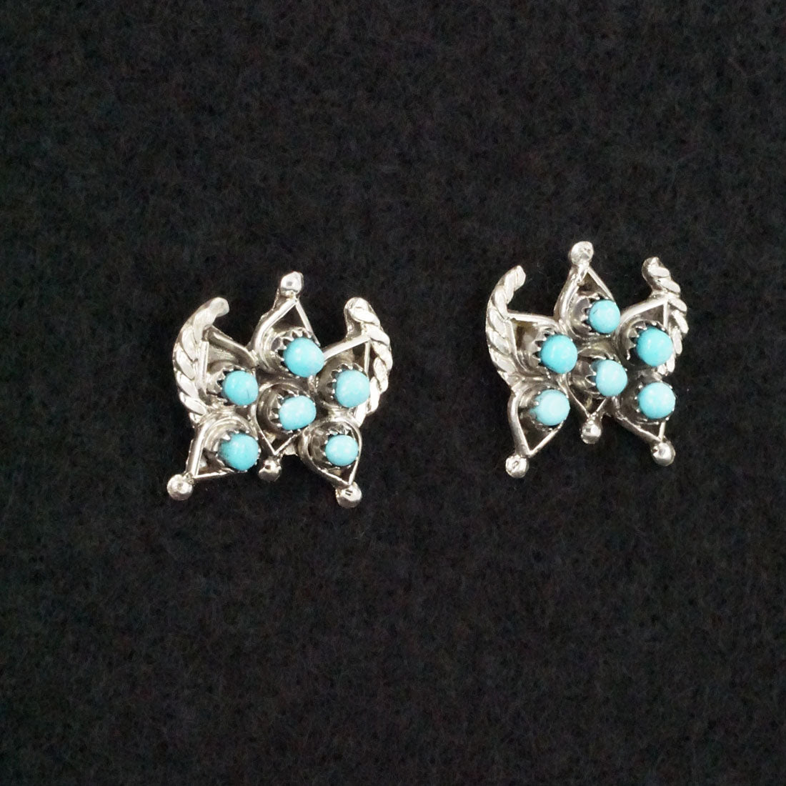 Wayne Johnson Turquoise & Sterling Silver Earrings