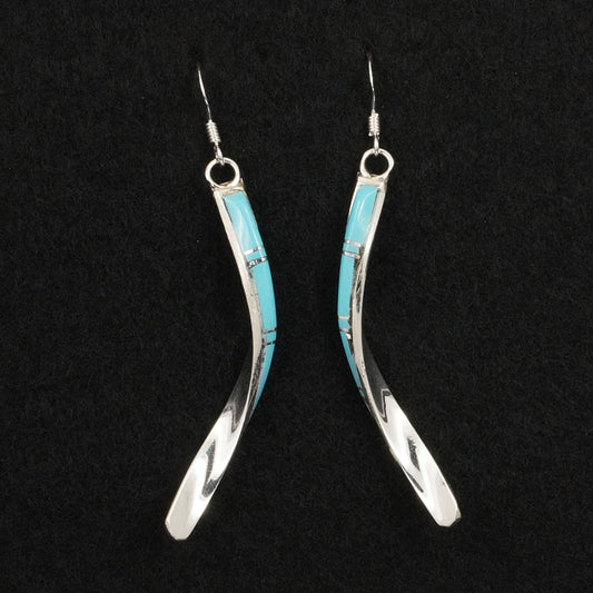 Terrance Panteah Turquoise & Sterling Silver Earrings