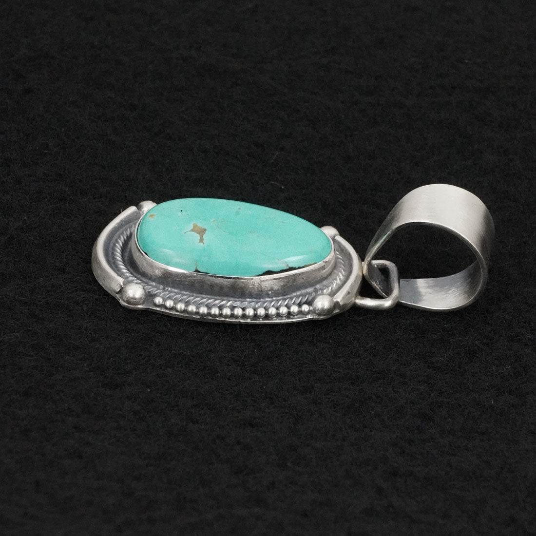 Bobby Johnson Turquoise & Sterling Silver Pendant