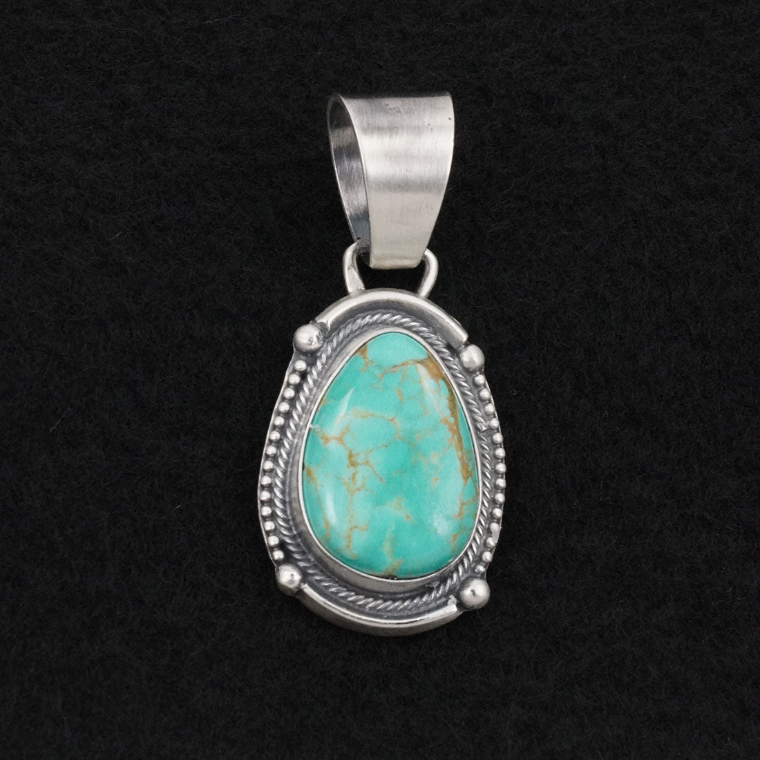 Bobby Johnson Turquoise & Sterling Silver Pendant