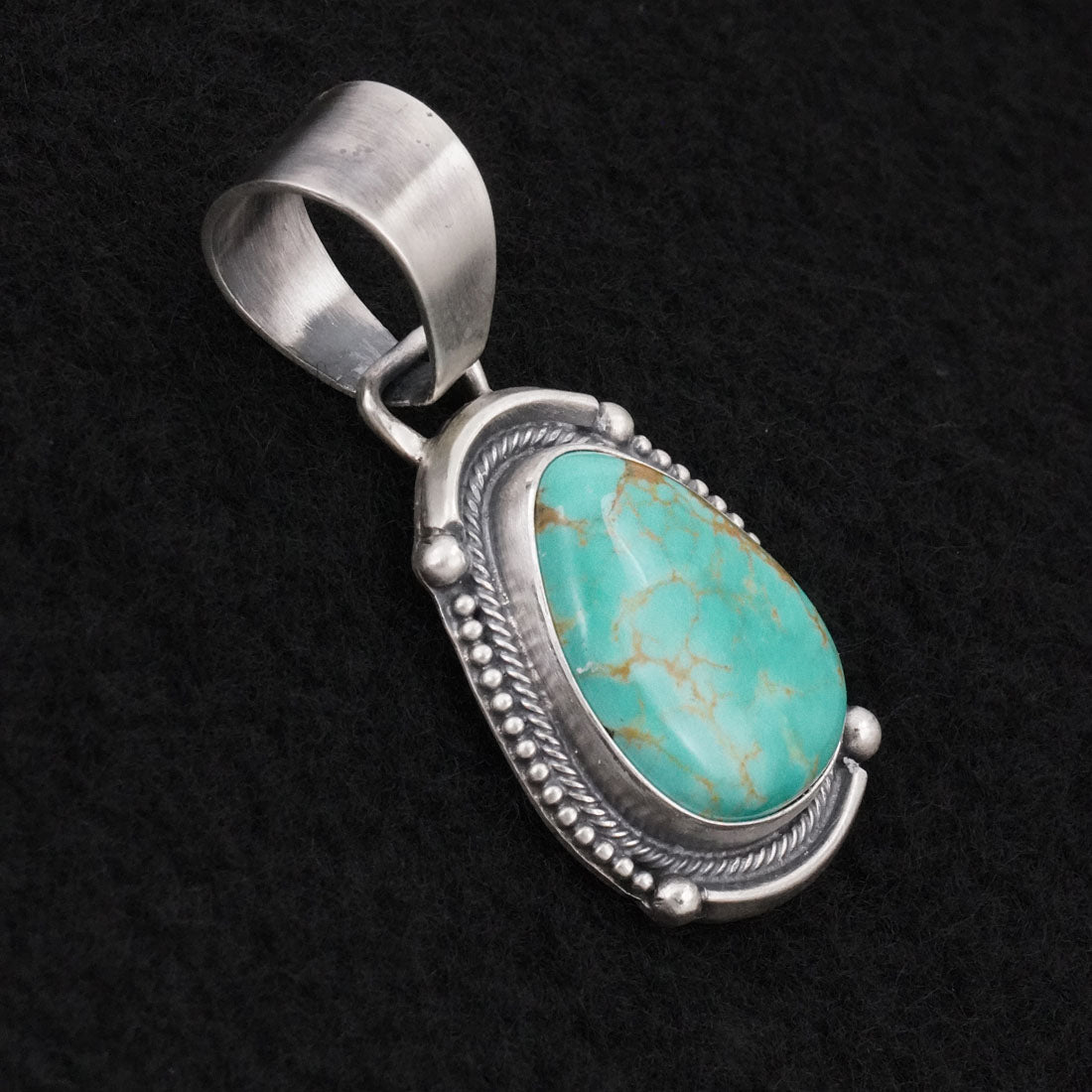 Bobby Johnson Turquoise & Sterling Silver Pendant