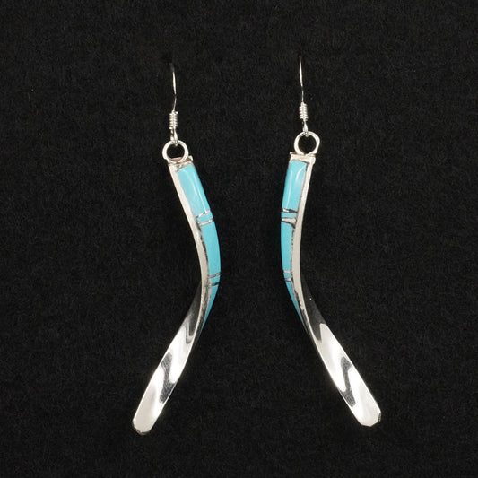 Terrance Panteah Turquoise & Sterling Silver Earrings