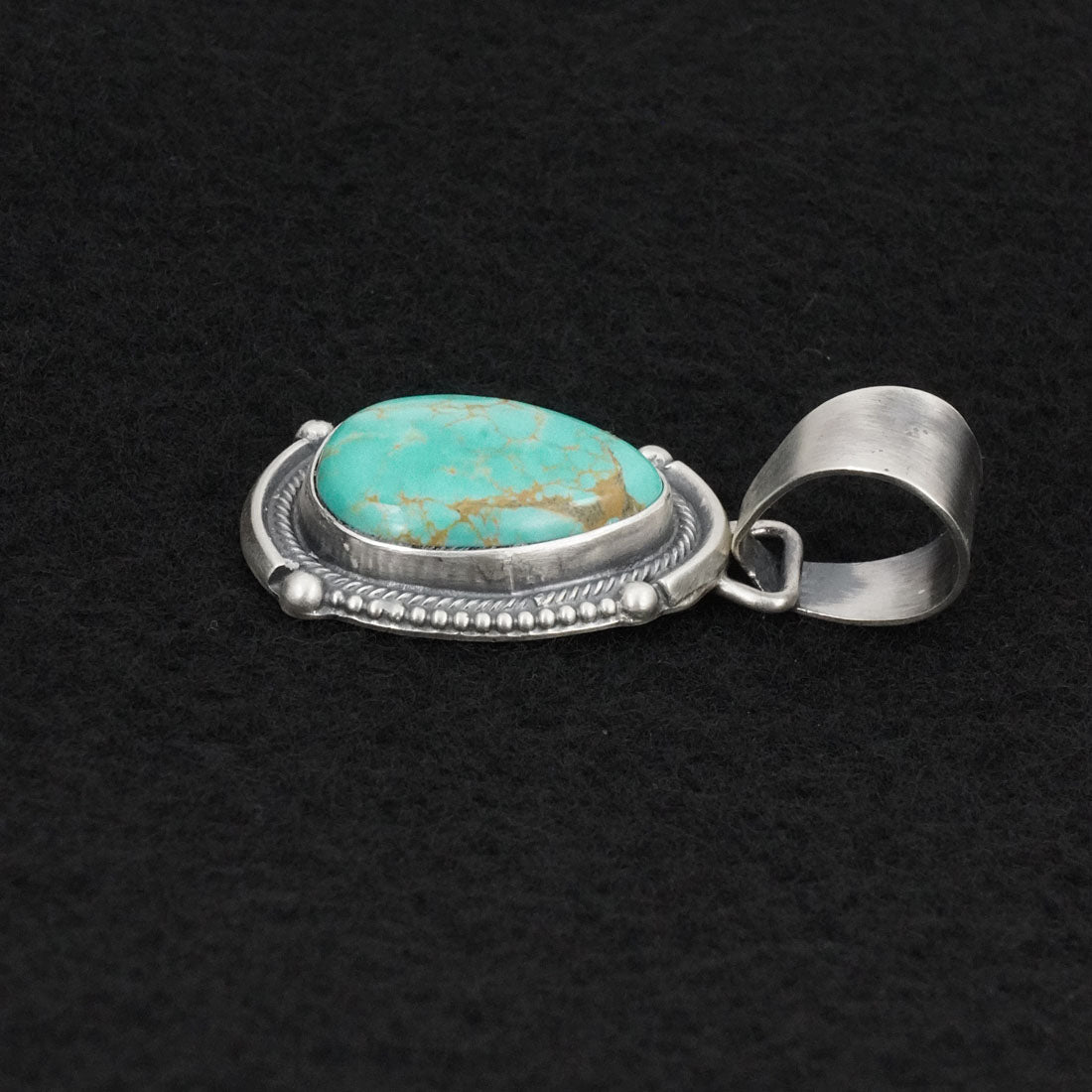 Bobby Johnson Turquoise & Sterling Silver Pendant