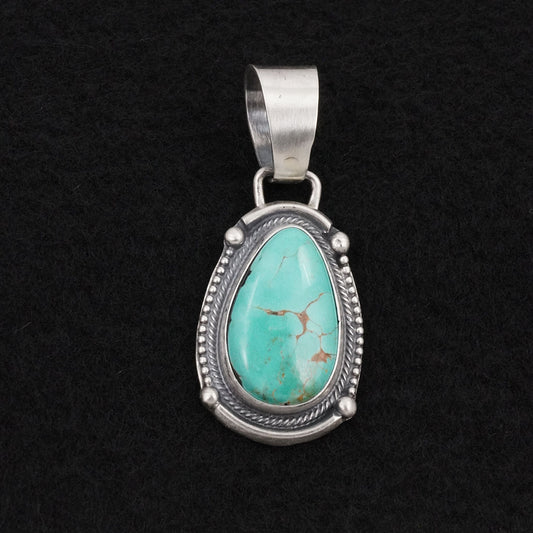 Bobby Johnson Turquoise & Sterling Silver Pendant