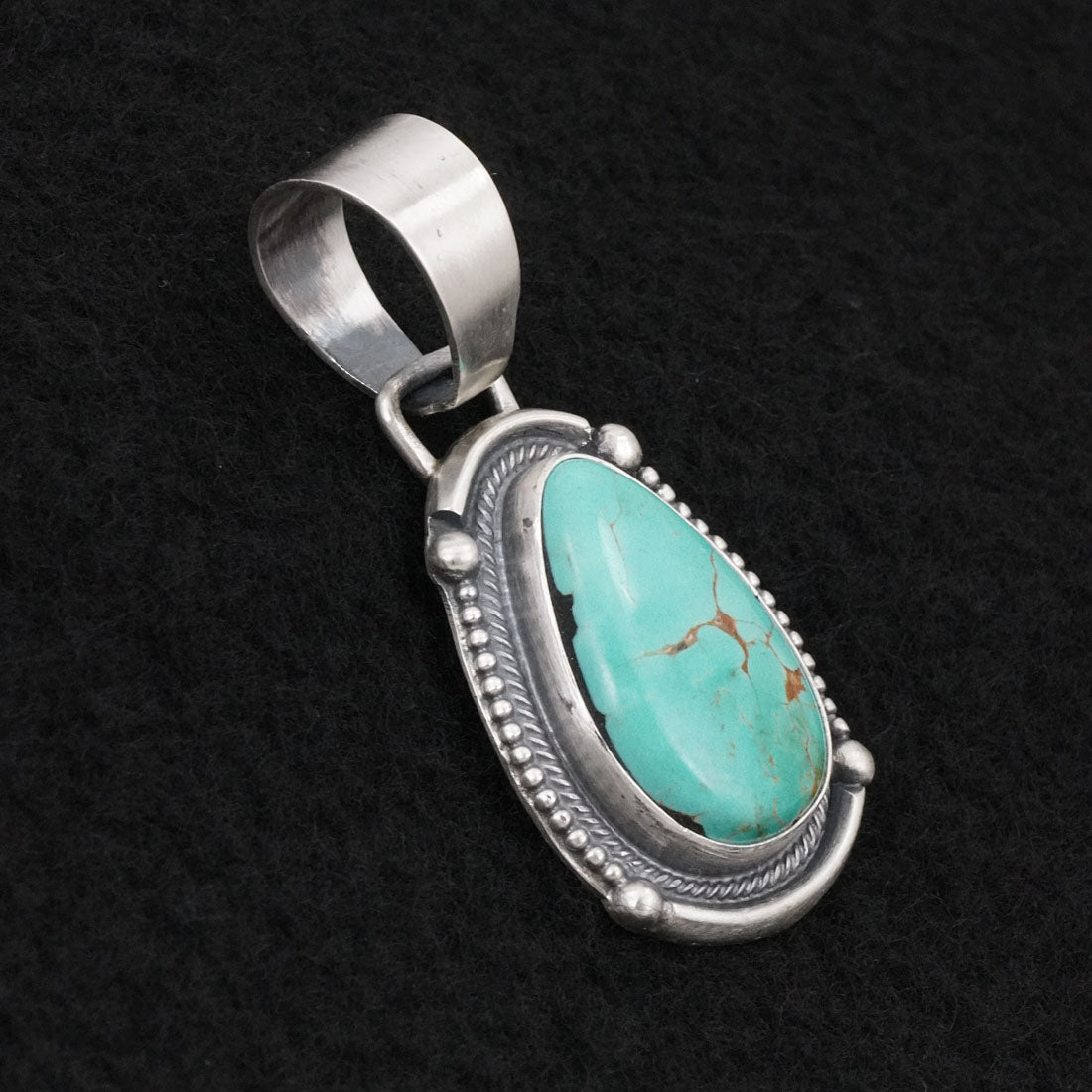 Bobby Johnson Turquoise & Sterling Silver Pendant
