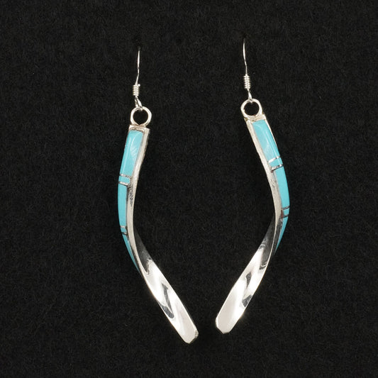 Terrance Panteah Turquoise & Sterling Silver Earrings