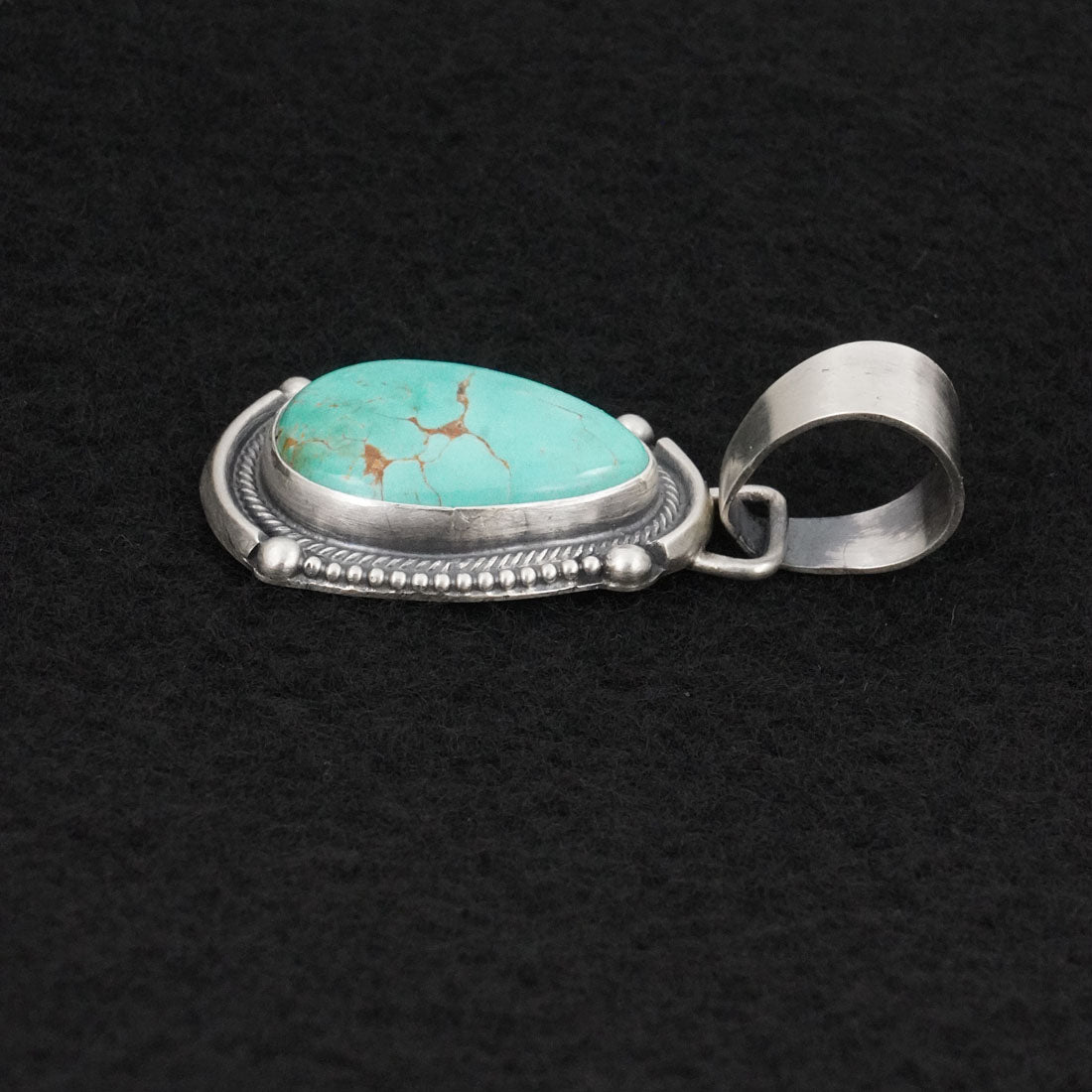 Bobby Johnson Turquoise & Sterling Silver Pendant