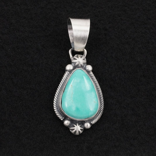 Bobby Johnson Turquoise & Sterling Silver Pendant