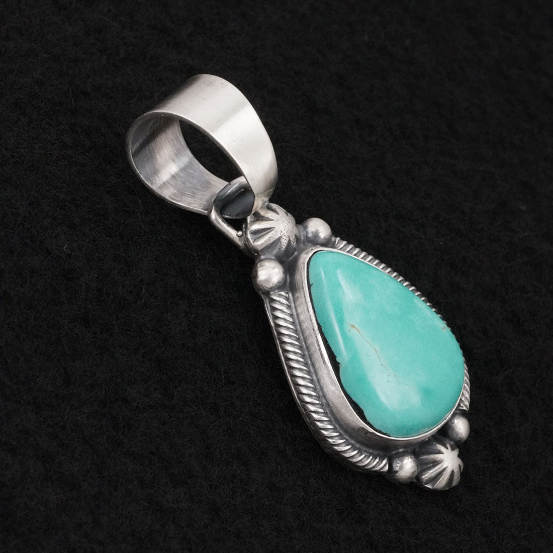 Bobby Johnson Turquoise & Sterling Silver Pendant