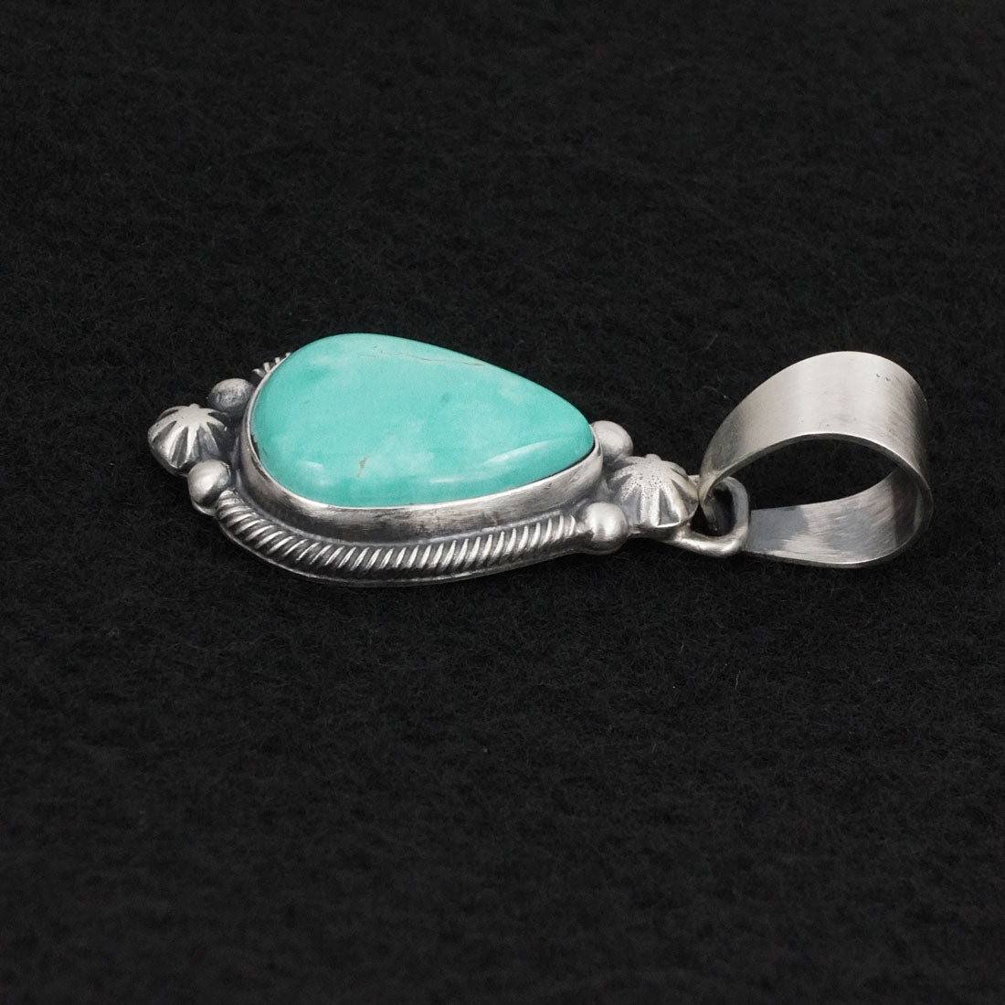 Bobby Johnson Turquoise & Sterling Silver Pendant