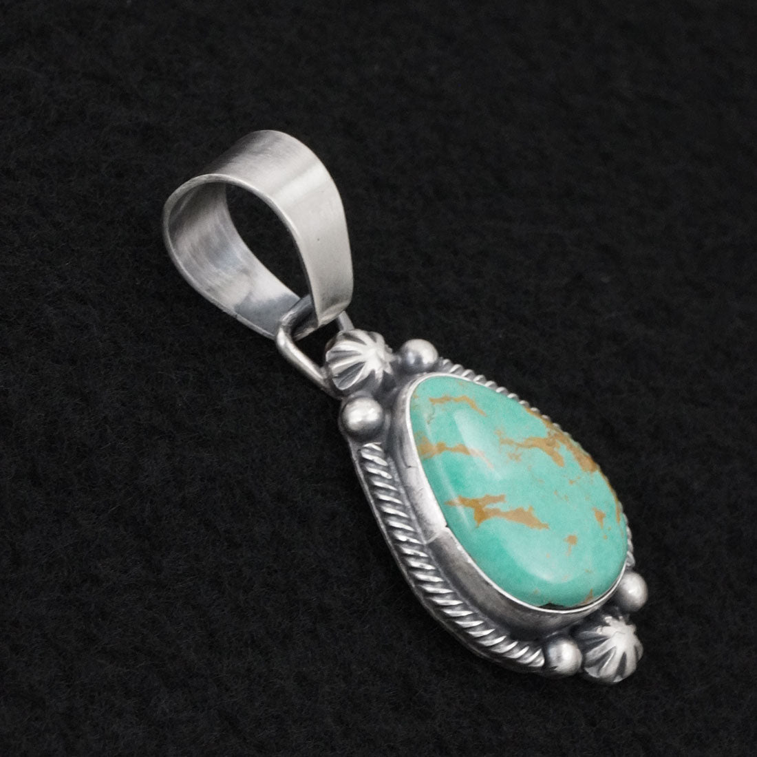 Bobby Johnson Turquoise & Sterling Silver Pendant