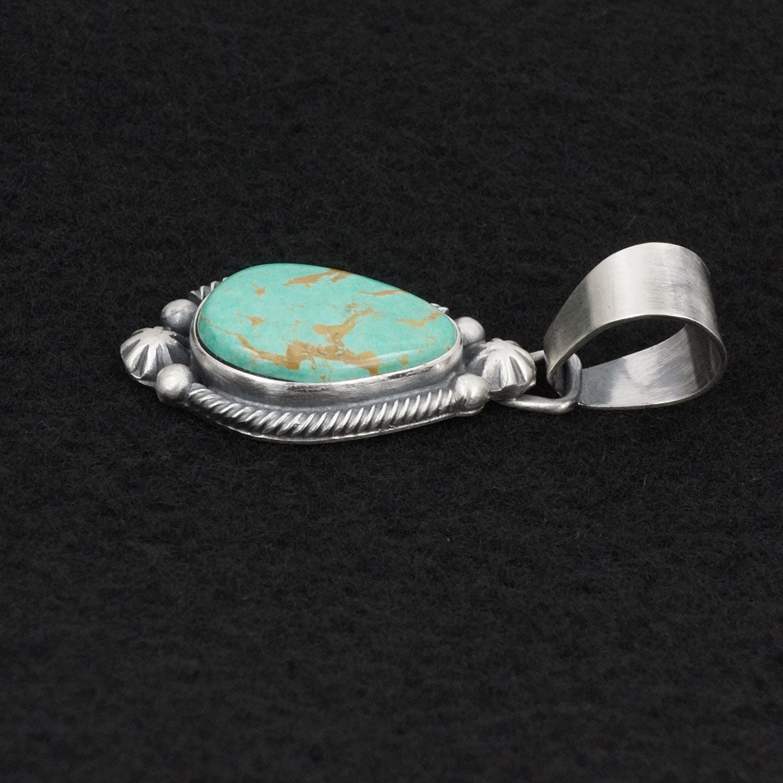 Bobby Johnson Turquoise & Sterling Silver Pendant