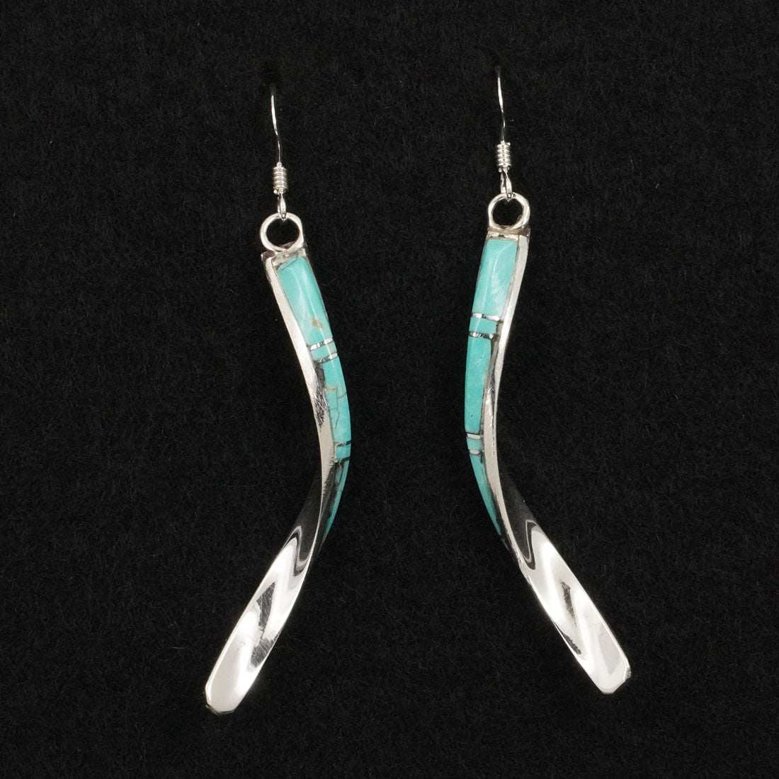 Terrance Panteah Turquoise & Sterling Silver Earrings