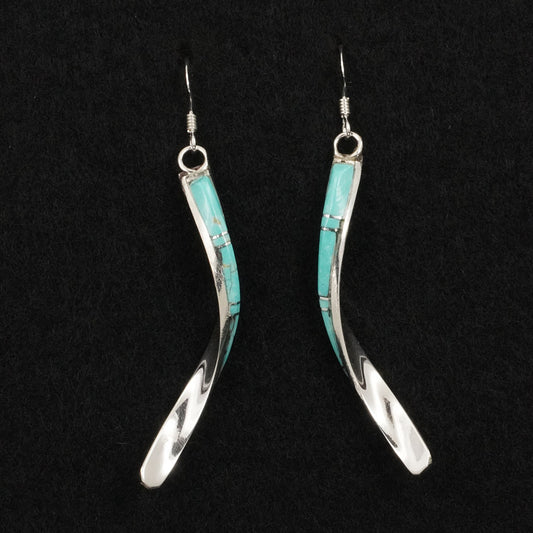 Terrance Panteah Turquoise & Sterling Silver Earrings