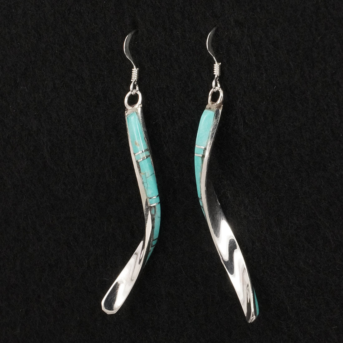 Terrance Panteah Turquoise & Sterling Silver Earrings