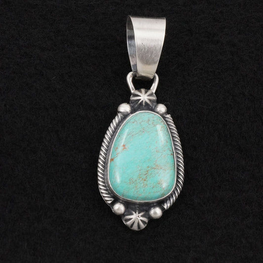 Bobby Johnson Turquoise & Sterling Silver Pendant