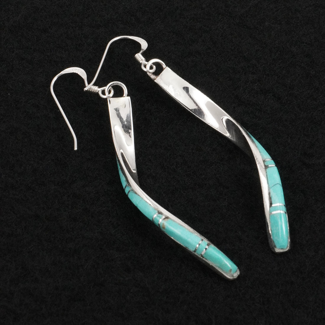 Terrance Panteah Turquoise & Sterling Silver Earrings