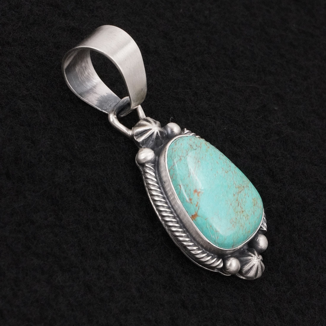 Bobby Johnson Turquoise & Sterling Silver Pendant