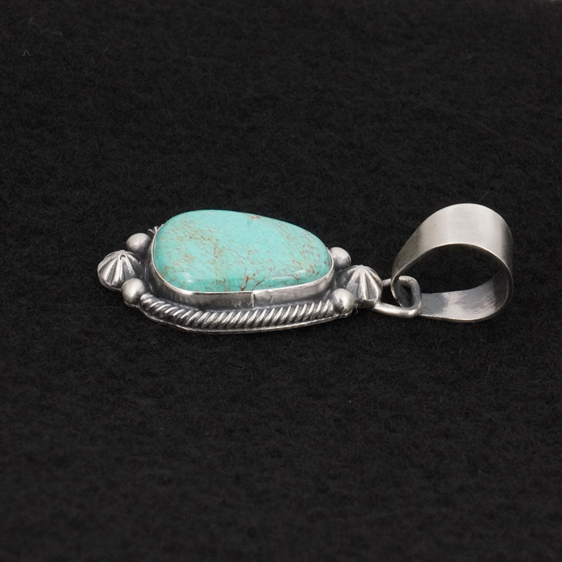 Bobby Johnson Turquoise & Sterling Silver Pendant
