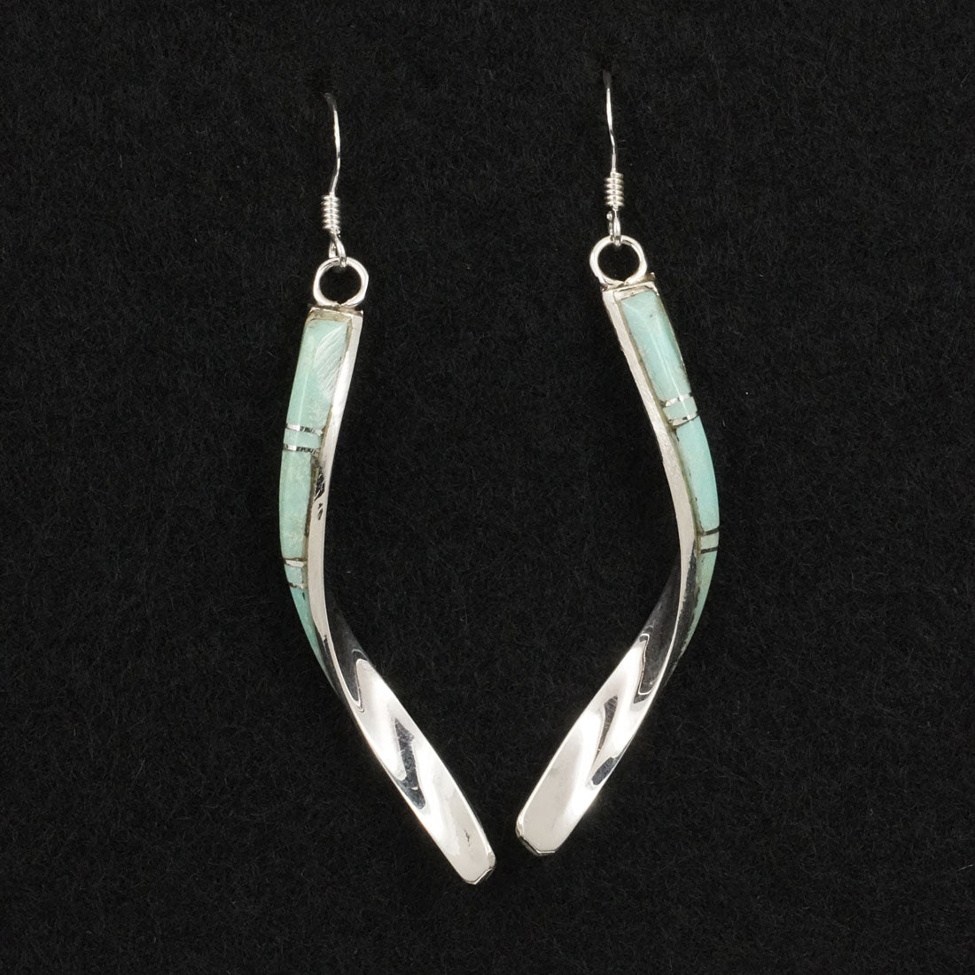 Terrance Panteah Turquoise & Sterling Silver Earrings