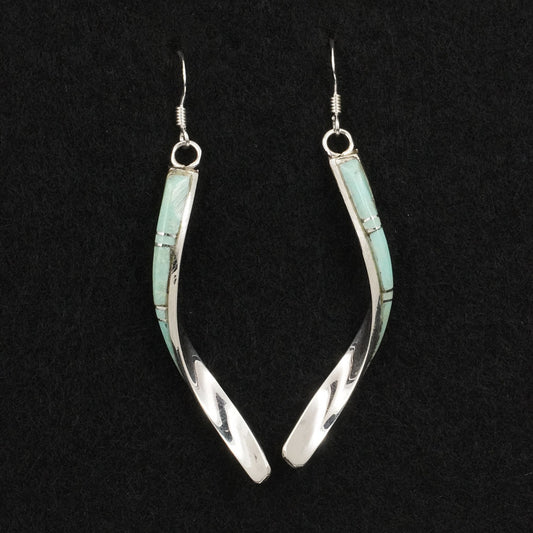 Terrance Panteah Turquoise & Sterling Silver Earrings