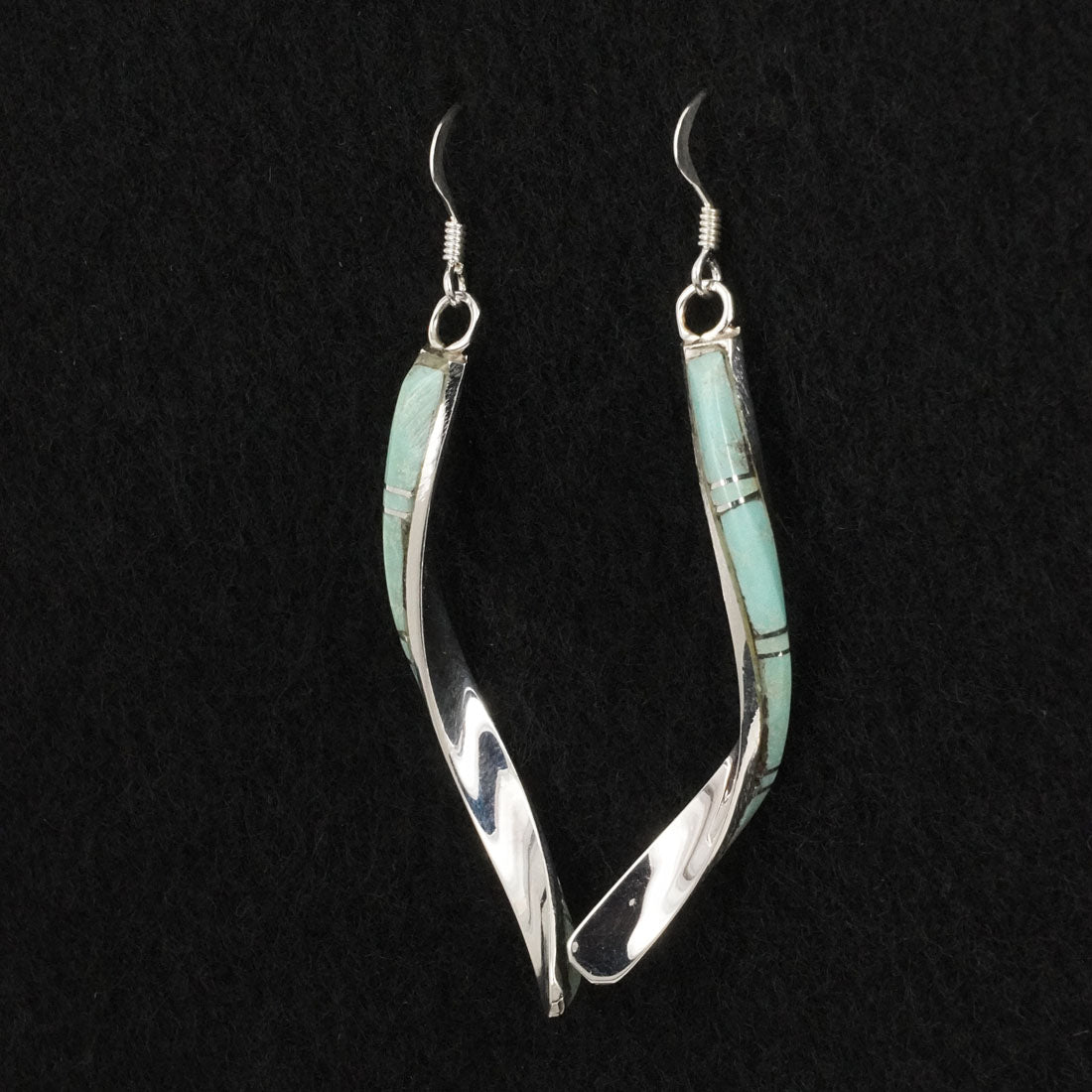 Terrance Panteah Turquoise & Sterling Silver Earrings