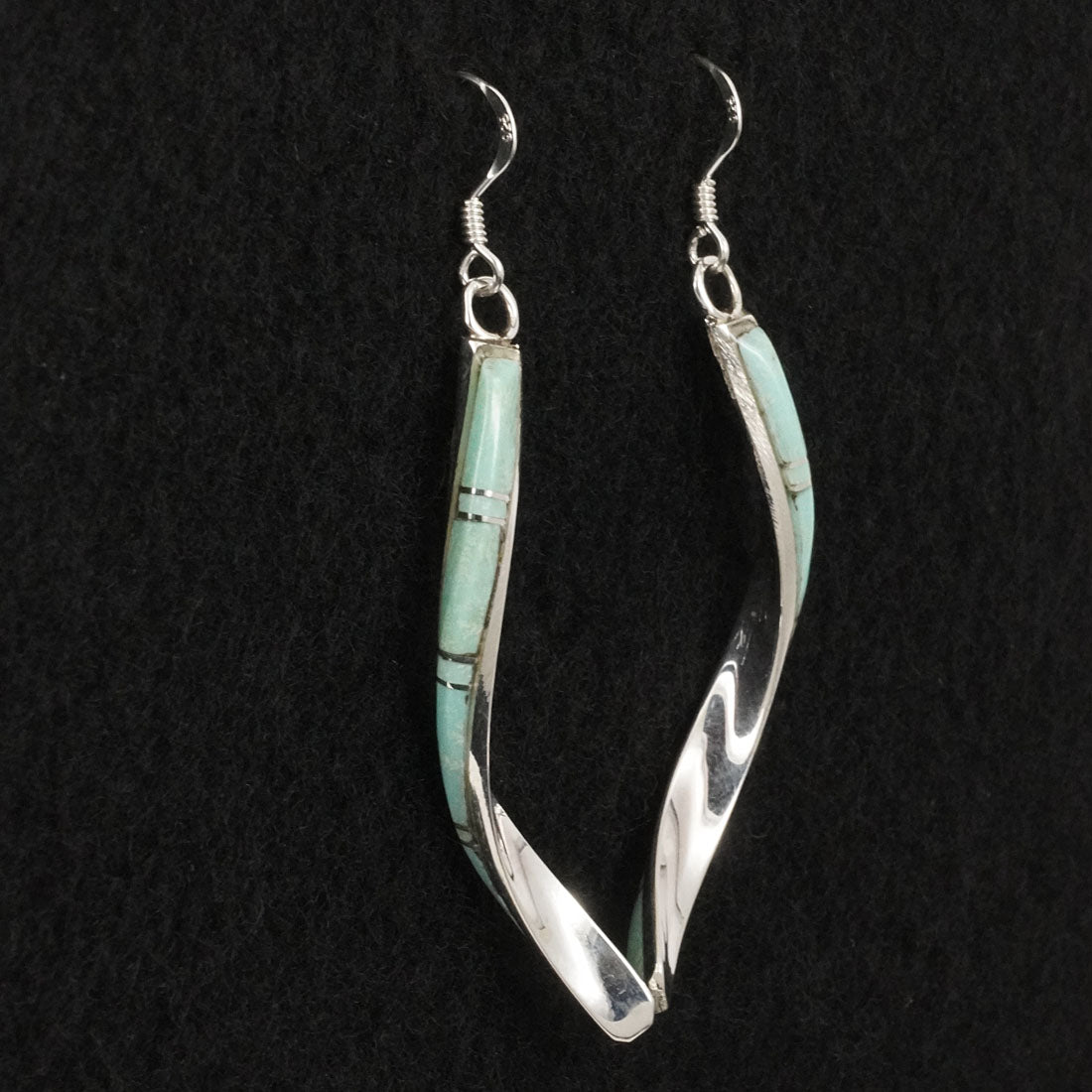 Terrance Panteah Turquoise & Sterling Silver Earrings