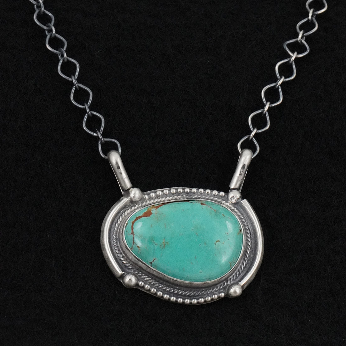 Bobby Johnson Turquoise & Sterling Silver Necklace