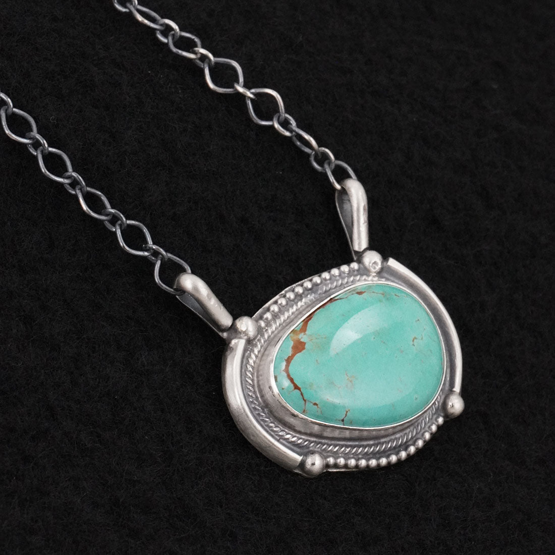 Bobby Johnson Turquoise & Sterling Silver Necklace