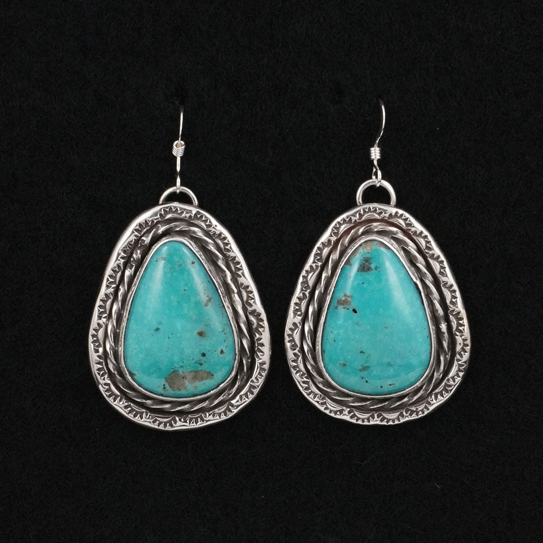 Danny Henio Turquoise & Sterling Silver Earrings