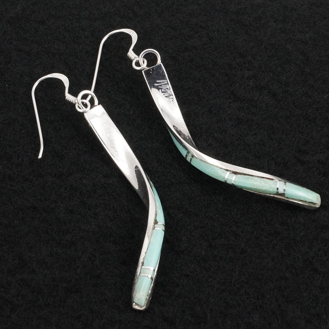 Terrance Panteah Turquoise & Sterling Silver Earrings