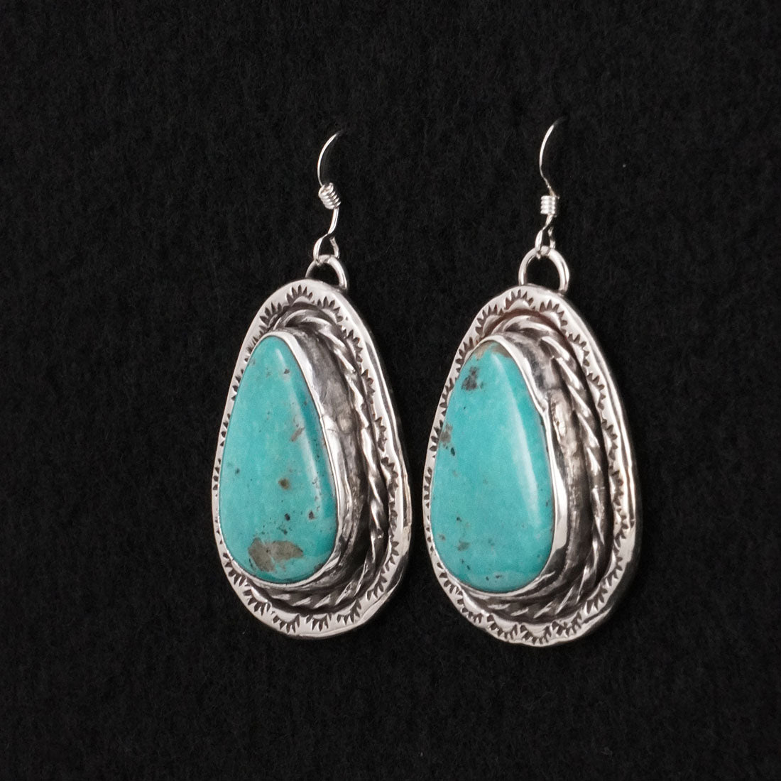 Danny Henio Turquoise & Sterling Silver Earrings